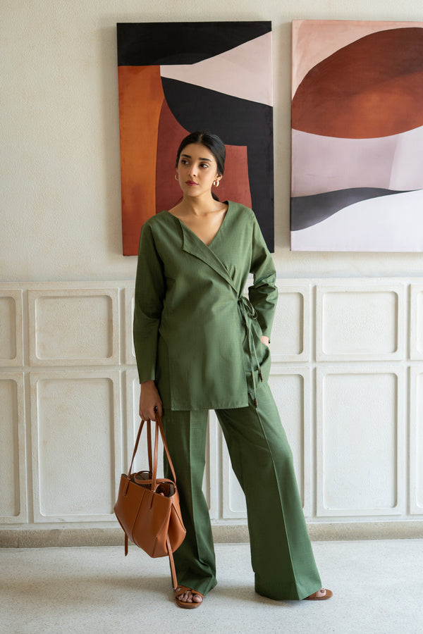 The Olive Linen Set