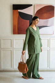 The Olive Linen Set