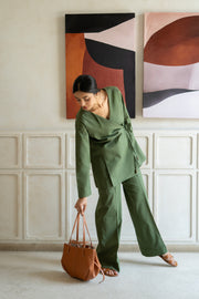 The Olive Linen Set