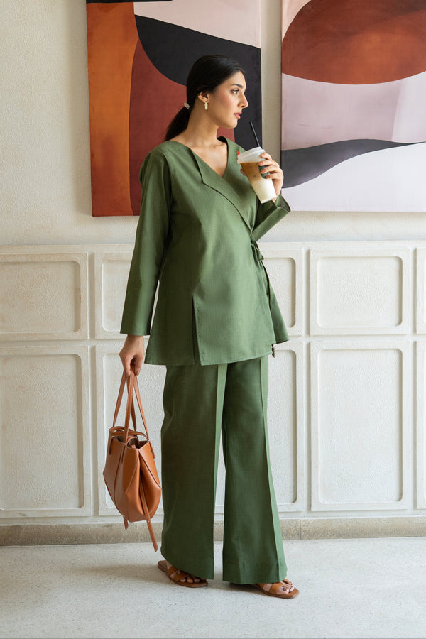 The Olive Linen Set