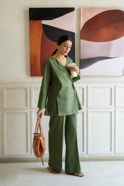 The Olive Linen Set