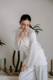 The Ivory Cotton Silk Set